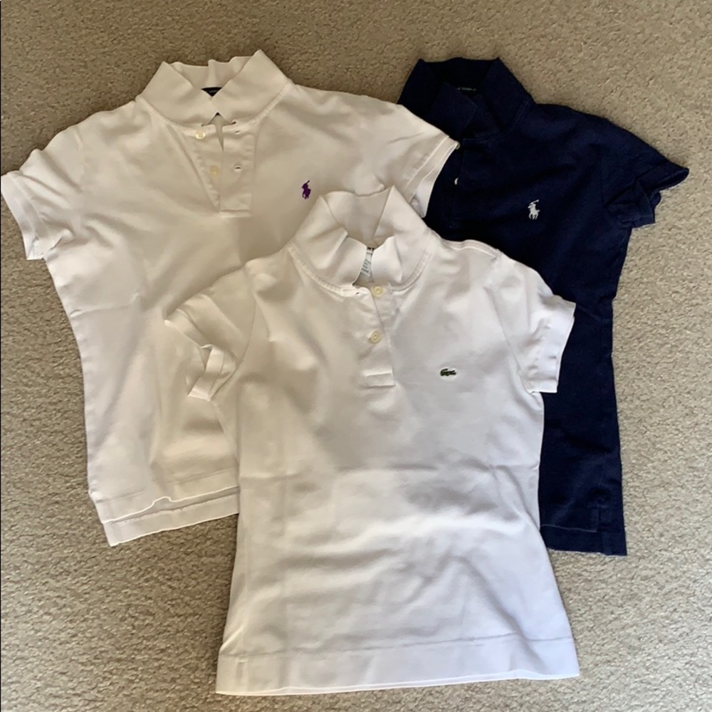 Ralph Lauren Polo shirts(xs,s), Lacoste 34